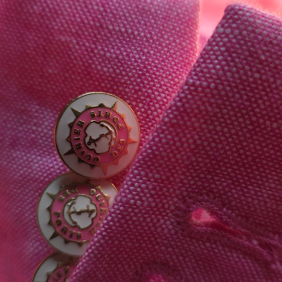 J. Crew Pink Linen Campbell Blazer Sz12 EUC - Picture 5 of 11